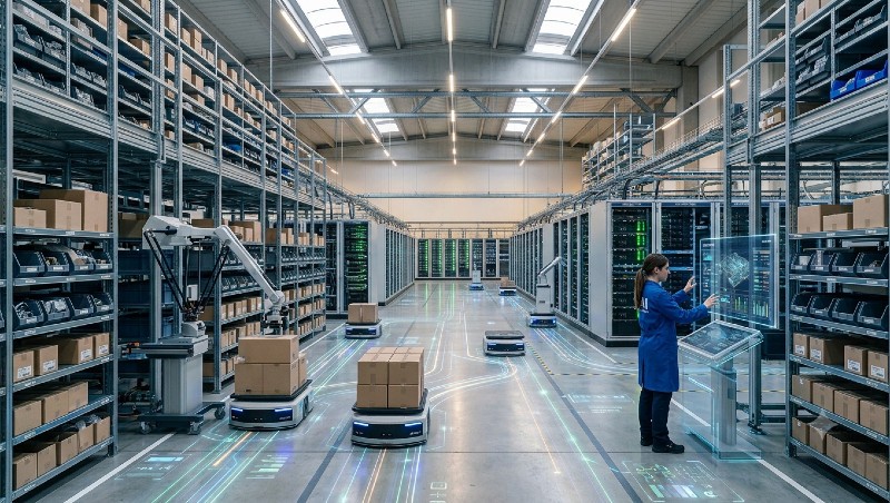 intelligenza artificiale in magazzino